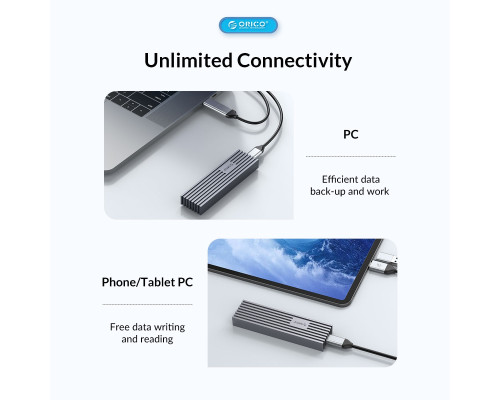 Зовнішня кишеня ORICO USB4.0 M.2 NVMe SSD