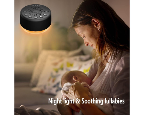 Генератор білого шуму Easysleep Sound з 25 заспокійливими звуками та нічним освітленням