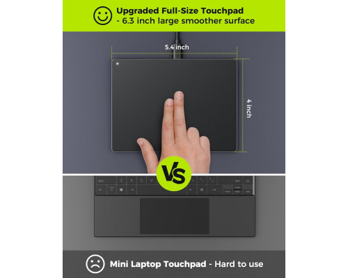 Зовнішній ультратонкий алюмінієвий USB-трекпад Seenda Wired Touchpad для Windows