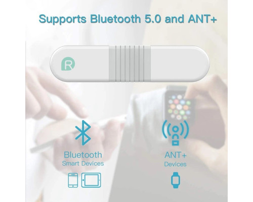 Монітор серцевого ритму / нагрудний ремінець Bluetooth ANT+ ЕКГ монітор