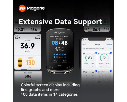 Бездротовий GPS-велокомп'ютер Magene C506SE