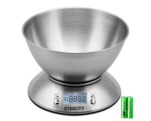 Цифрові кухонні ваги Etekcity Food з чашею