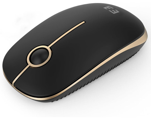 Бездротова миша Seenda 2.4G з роздільною здатністю 1600 пікселів на дюйм (чорна)