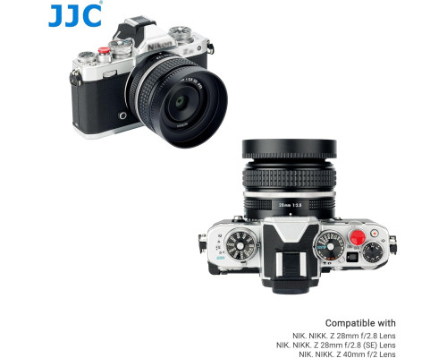 Металева бленда JJC для об’єктивів Nikon Nikkor Z 28mm f/2.8, Z 28mm f/2.8 (SE) і Z 40mm f/2