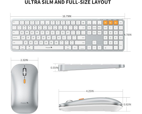 Bluetooth-клавіатура та миша ProtoArc для Mac з підсвічуванням