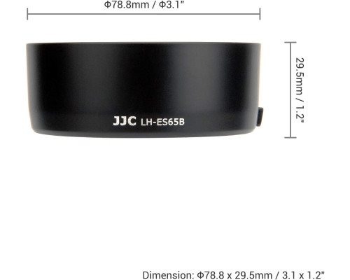 Заміна бленди об’єктива JJC ES-65B для Canon RF 50mm F1.8 STM