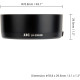 Заміна бленди об’єктива JJC ES-65B для Canon RF 50mm F1.8 STM