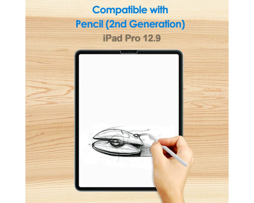 Захисна плівка JETech для iPad Pro 12,9-дюймові моделі 2022/2021/2020/2018
