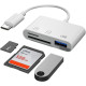Кардрідер 3 в 1 USB-C SD/TF MicroSD + USB 2.0