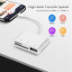 Кардрідер 3 в 1 USB-C SD/TF MicroSD + USB 2.0