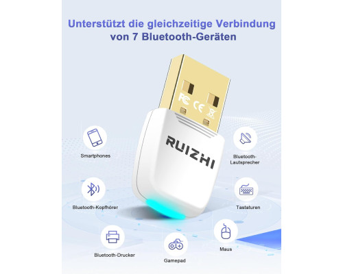 Адаптер Bluetooth 5.4 для ПК USB для Windows 11/10/8.1/7