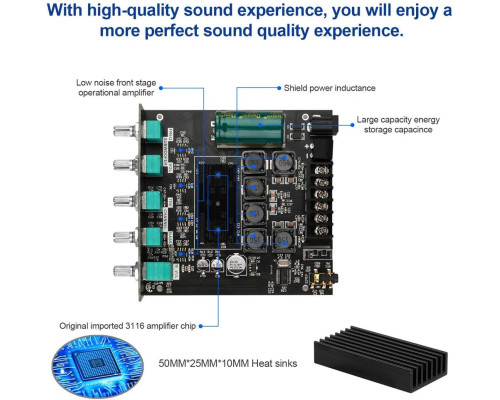 Плата підсилювача звуку Bluetooth