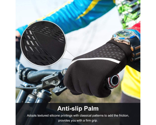 Зимові спортивні термофлісові рукавички Atarni Warm Touchscreen Gloves М
