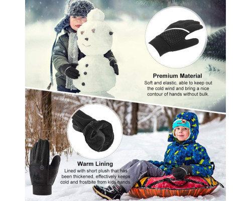 Дитячі спортивні термофлісові рукавички Oopor Kids Warm Touchscreen Gloves S 6-8 років