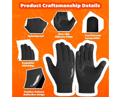 Дитячі спортивні термофлісові рукавички Oopor Kids Warm Touchscreen Gloves М 6-8 років