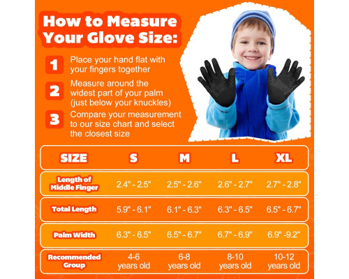 Дитячі спортивні термофлісові рукавички Oopor Kids Warm Touchscreen Gloves М 6-8 років