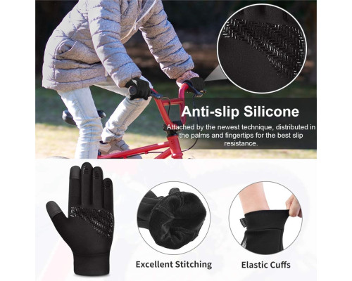 Дитячі спортивні термофлісові рукавички Oopor Kids Warm Touchscreen Gloves L 10-12 років