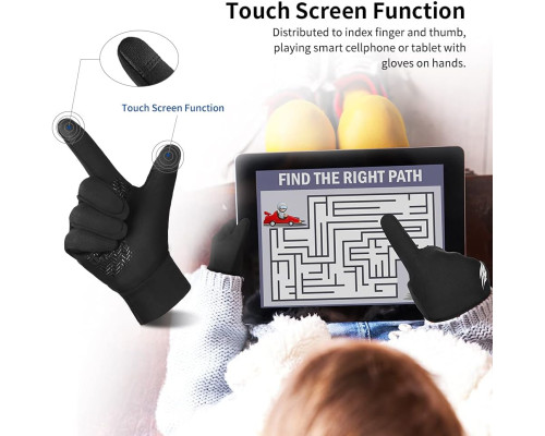 Дитячі спортивні термофлісові рукавички Oopor Kids Warm Touchscreen Gloves L 10-12 років