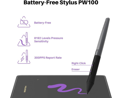 Графічний планшет HUION H420X OSU зі стилусом