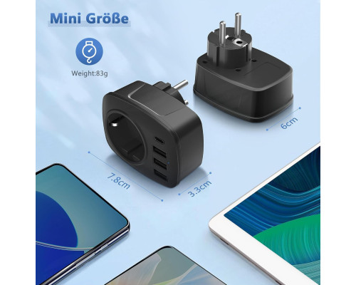 Розетка GlamPiece 5-в-1 з USB