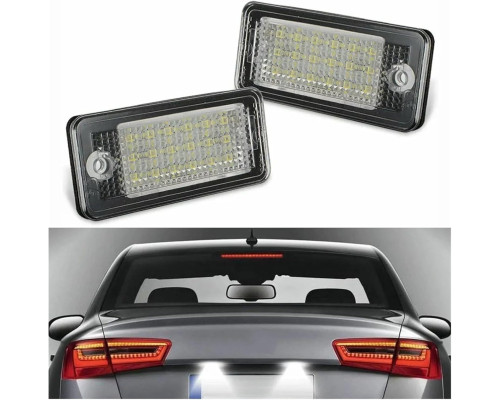 LED підсвітка номерного знаку для автомобілів Audi A4 A6 A8 B6 B7 Q7