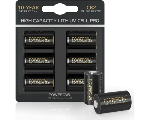 Комплект літієвих батарей POWEROWL CR15h270 CR2 3V (6 шт)