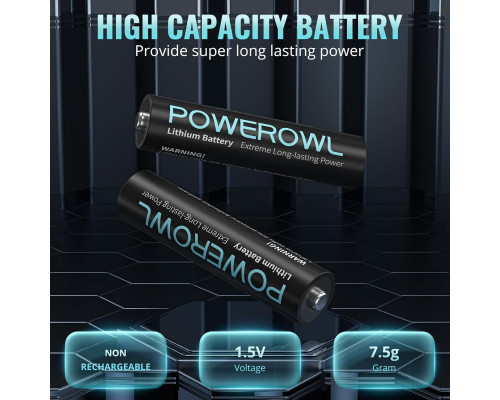 Комплект літієвих батарей POWEROWL CR2032 (12 шт) та AAA (8 шт)