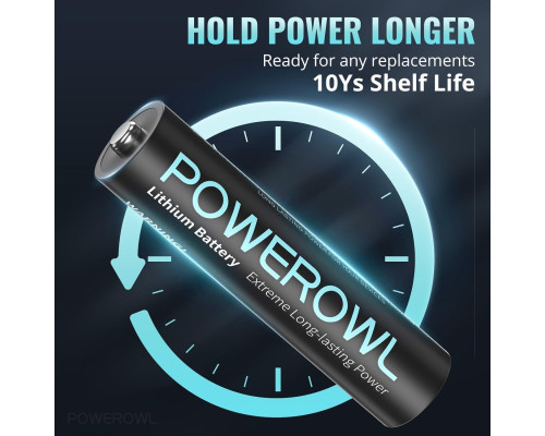 Комплект літієвих батарей POWEROWL CR2032 (12 шт) та AAA (8 шт)