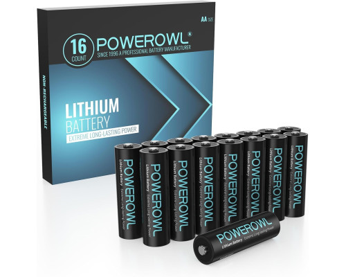 Літієві батареї POWEROWL AA 16 шт