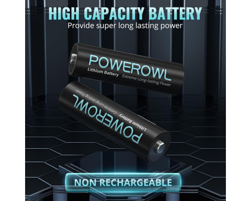 Літієві батареї POWEROWL AA 16 шт