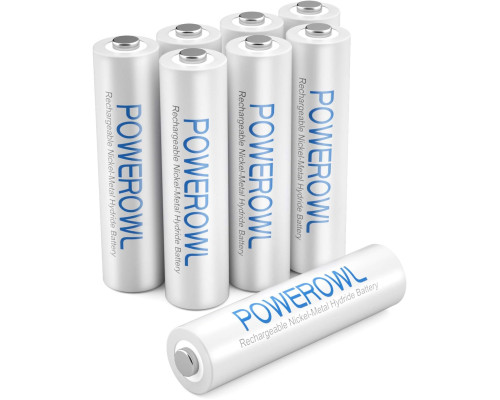 Акумуляторні батарейки POWEROWL AAA 1000 мАг (8 шт)