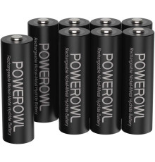 Акумуляторні батарейки POWEROWL AA 2800 мАг (8 шт)