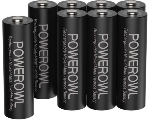Акумуляторні батарейки POWEROWL AA 2800 мАг (8 шт)
