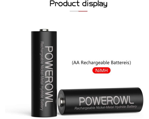 Акумуляторні батарейки POWEROWL AA 2800 мАг (8 шт)
