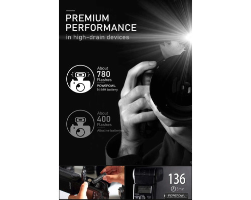 Акумуляторні батарейки POWEROWL AA 2800 мАг (8 шт)