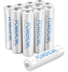 Акумуляторні батарейки POWEROWL AAA 1000 мАг (12 шт)
