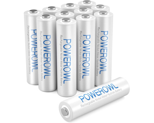 Акумуляторні батарейки POWEROWL AAA 1000 мАг (12 шт)