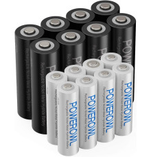 Акумуляторні батарейки POWEROWL AA+AAA (16 шт)