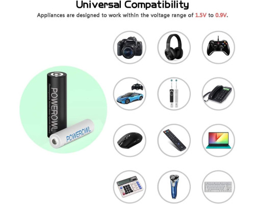 Акумуляторні батарейки POWEROWL AA+AAA (16 шт)
