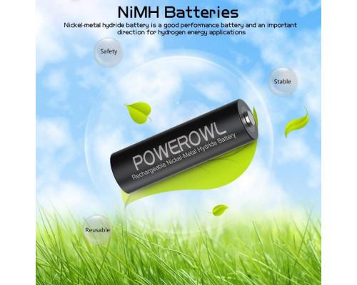 Акумуляторні батарейки POWEROWL AA+AAA (16 шт)