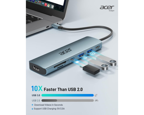 Концентратор USB C / адаптер USB C - HDMI 7 в 1