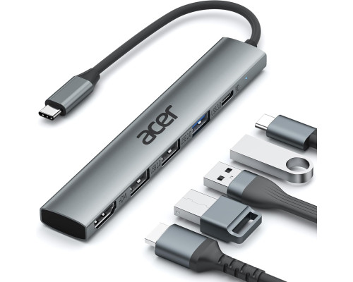 Концентратор Acer 5 в 1 USB C з 4K HDMI 15 см