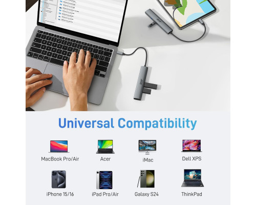 Концентратор Acer 5 в 1 USB C з 4K HDMI 15 см