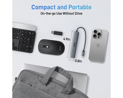 Концентратор Acer 5 в 1 USB C з 4K HDMI 15 см