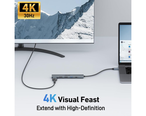 Концентратор Acer 5 в 1 USB C з 4K HDMI 15 см