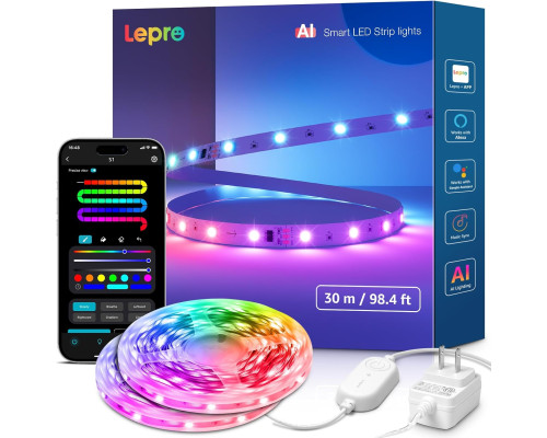 Світлодіодні стрічки Lepro S1 зі штучним інтелектом 30 м