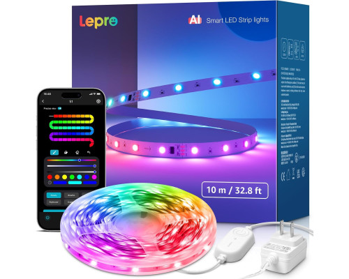 Світлодіодні стрічки Lepro S1 зі штучним інтелектом 10 м