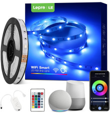 Розумна світлодіодна стрічка Lepro Alexa 5 м WiFi RGB