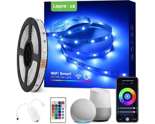Розумна світлодіодна стрічка Lepro Alexa 5 м WiFi RGB
