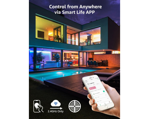 Розумна світлодіодна стрічка Lepro Alexa 5 м WiFi RGB